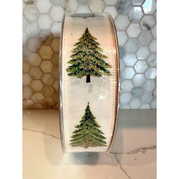 Member's Mark Premium Wired Edge Christmas Tree Ribbon 1.5" Wide x 50 Yards NEW - Picture 4 of 6